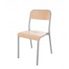 Chaise scolaire 4 pieds dossier rectangulaire taille T5 grise