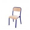 Chaise scolaire 4 pieds bleue taille T3