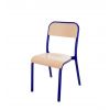 Chaise scolaire 4 pieds bleue taille T4