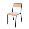 Chaise scolaire avec dossier bleue taille T6
