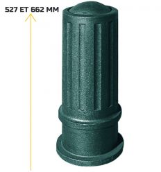 borne anti-stationnement fonte hauteur de 52,7 et 66,2 cm