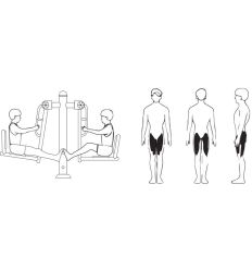 Module Leg Press fitness extérieur muscles sollicités