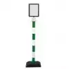 Porte affiche sur pied A4 en PVC vert et blanc