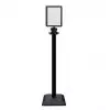 Porte affiche sur pied A4 en PVC noir