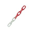 Photo : Chaîne 25m pour Porte affiche sur pied A4 en PVC Rouge et blanc