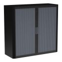 Photo : Armoire rideaux basse Noir - Anthracite