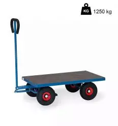 Chariots - Chariot à dossier de poussée tôle d'acier 500 et 600 kg
