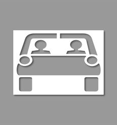 Pochoir voiture