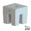 Photo : Massif béton pour borne de recharge voiture électrique 500 x 500 x 500 mm