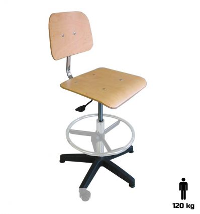 Chaise d'atelier réglable en bois - Tecnik
