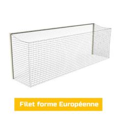 Filet but de foot de forme européenne