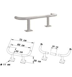 Arceau de protection pour rack 60 cm galva