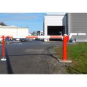 Photo : Barrière Levante à contrepoids standard 1 m - Fixe - Pré-percé pour cadenas - Laquée