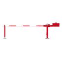 Photo : Barrière levante à contrepoids premium Sur platine - 2 m - Fixe - Pré-percé pour cadenas