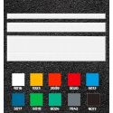Photo : Thermocollés Ligne (10 couleurs disponibles) Blanc signalisation RAL 9016 - 500 x 100 mm