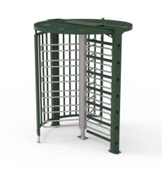 tourniquet de sécurité vert sur platine avec grille