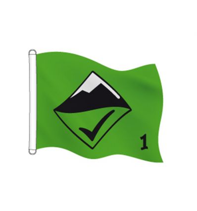 Drapeau avalanche vert