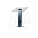 Photo : Fourreau pour tube panneau électoral Carré 30 x 30 mm