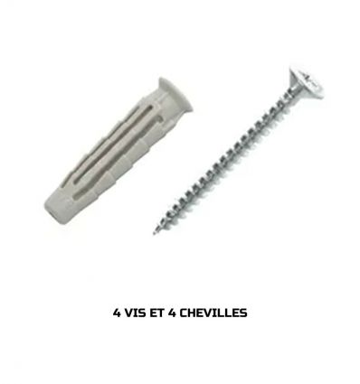 Kit de fixation pour plaque de rue émaillée