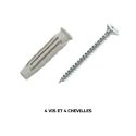 Photo : Kit de fixation pour plaque de rue émaillée Fixation murale : kit de visserie