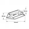 Taloche angle en plastique 140 x 80 mm