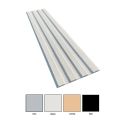 Photo : Bande de Guidage en Résine Granuleuse Extérieur à Coller Blanc - 220 x 1000 mm - 4 nervures - À coller (colle non incluse)