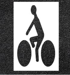 Marquage thermocollé cycliste négatif
