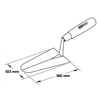 Truelle italienne ronde 160 mm