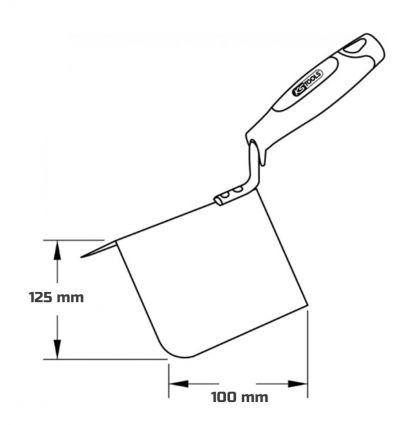 Truelle d'angle extérieur