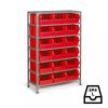 Rayonnage bac à bec grand volume 504 L Rouge