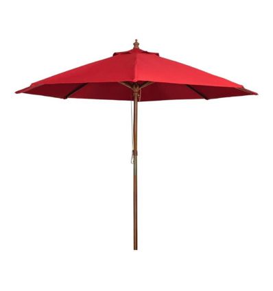 Parasol Rond professionnel rouge 2,5 m