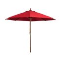 Photo : Parasol terrasse restaurant rond 2,5 m Rouge