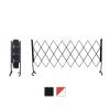 Barrière extensible noire ou rouge et blanche