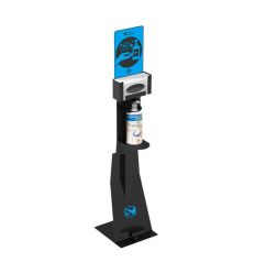 Station Gel Hydroalcoolique avec Masque Noir