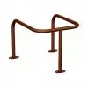 Étrier de protection 3 pieds Corten ø 35 mm sur platines