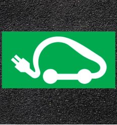Marquage au Sol Thermocollé voiture électrique