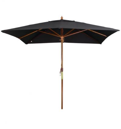 Parasol carré professionnel noir 2,5 m