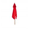 Parasol carré professionnel rouge