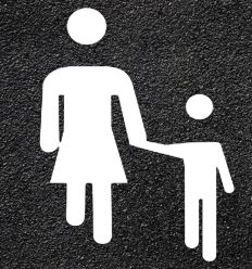 Marquage thermocollé femme et enfant