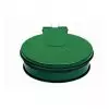 Support sac poubelle mural avec couvercle vert