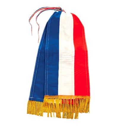Cravate tricolore pour drapeau