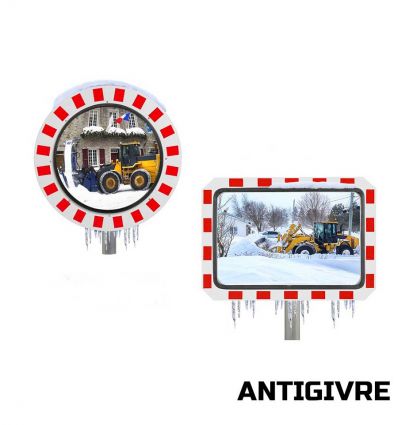 Miroir extérieur encadré antigivre - vision 90°