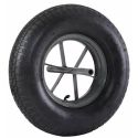 Photo : Roue de brouette gonflable Haemmerlin Roue pour fixation coussinet