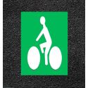 Photo : Thermocollé vélo blanc sur fond vert 1380 x 900 mm