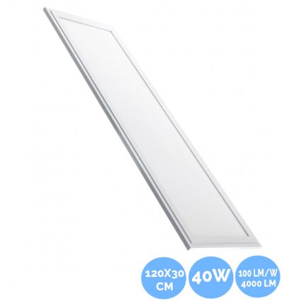 Dalle LED 120x30 cm non dimmable 40W 4000 lm 100 lm/w
