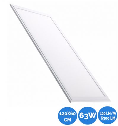 Panneau LED 63W 1200x600 mm Avec option dimmable UGR19 100 lm/w