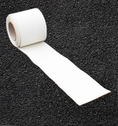 Signalisation thermocollée bande blanche