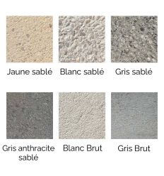 Banquette extérieure monobloc en béton