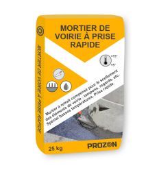 Mortier de voirie prise rapide 25 kg