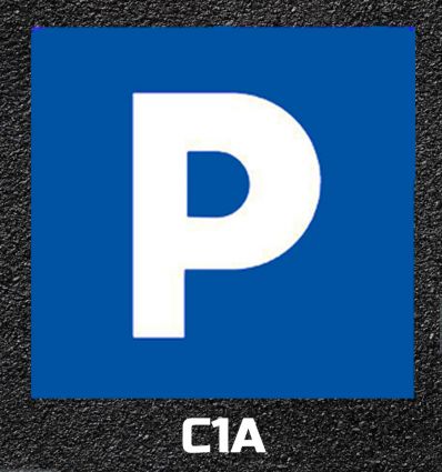 Signalisation thermocollée panneau C1A
